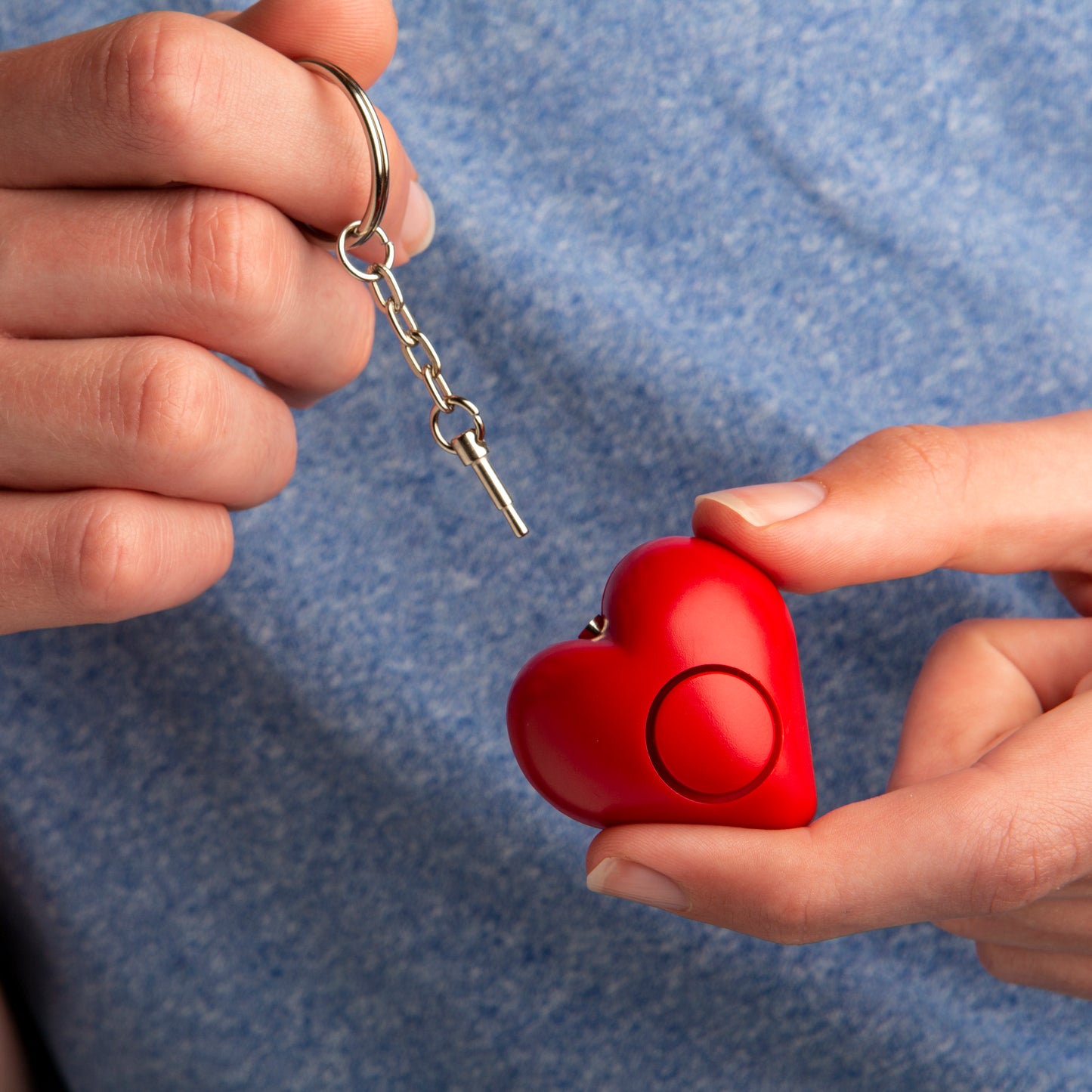Defender Heart Keyring Safety Alarm