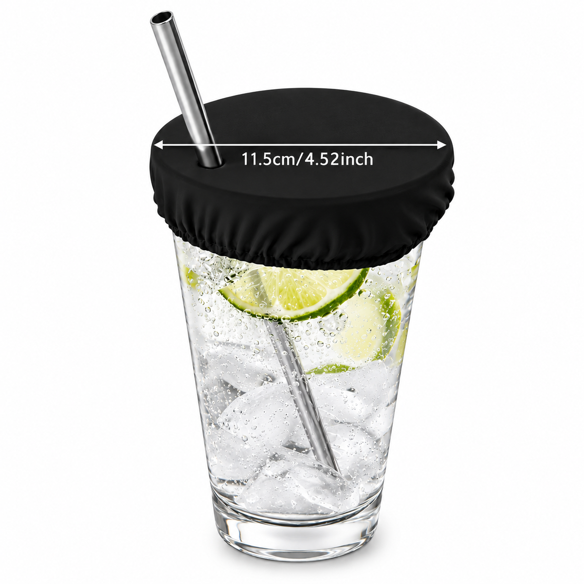 Reusable Drink Protector Cover - Black