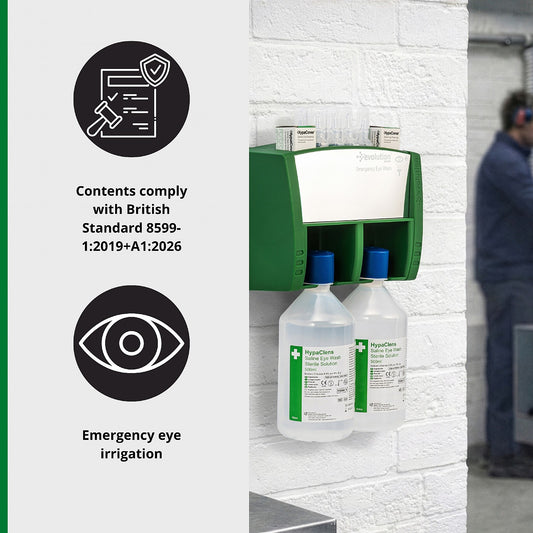 Evolution Bottle Eye Wash Station - Green