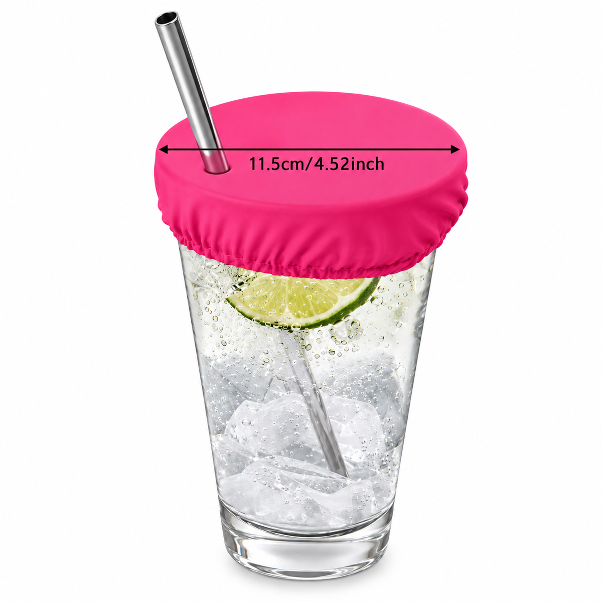 Reusable Drink Protector Cover - Pink