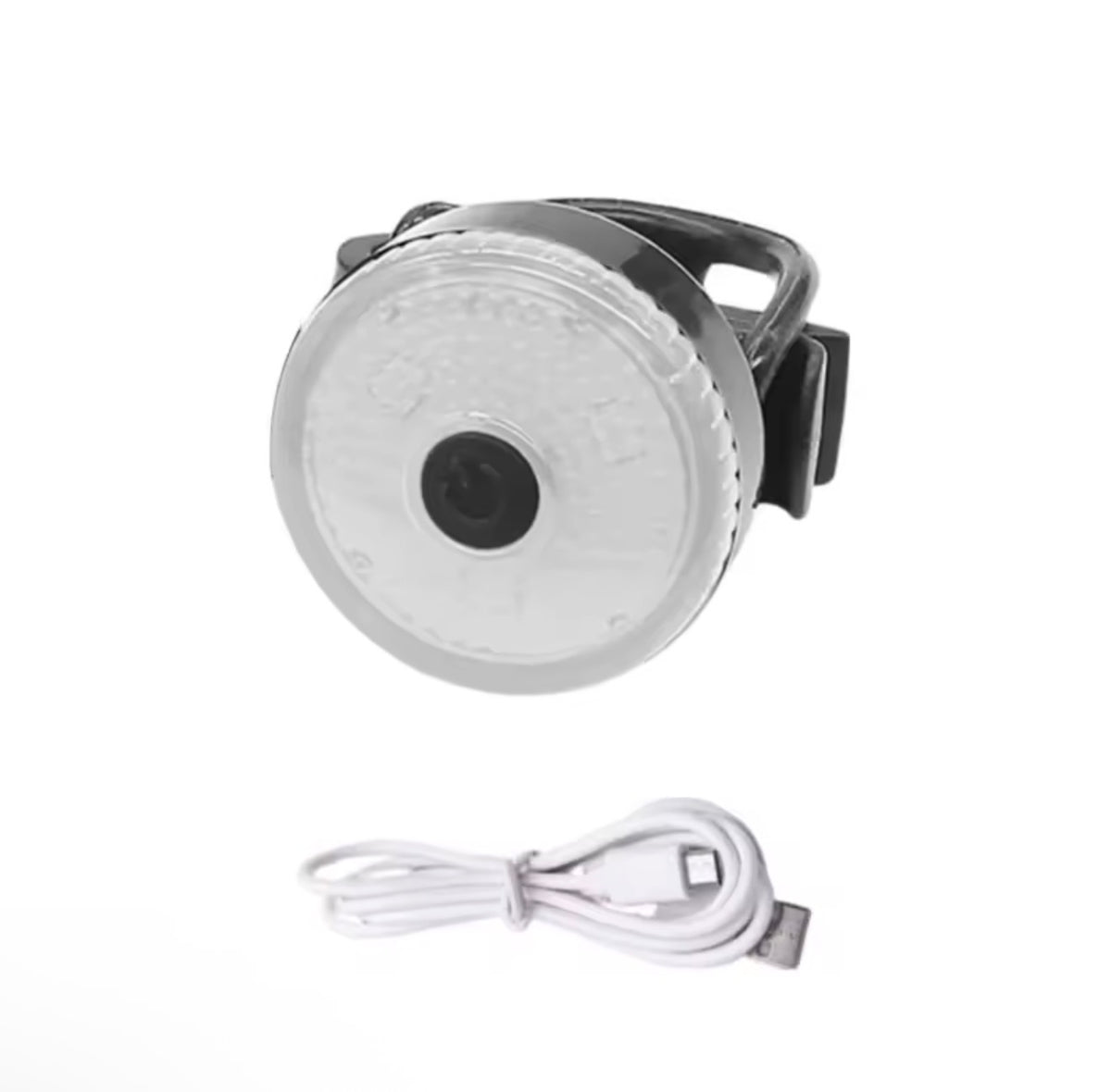 USB Rechargeable LED Dog Collar Safety Light - White