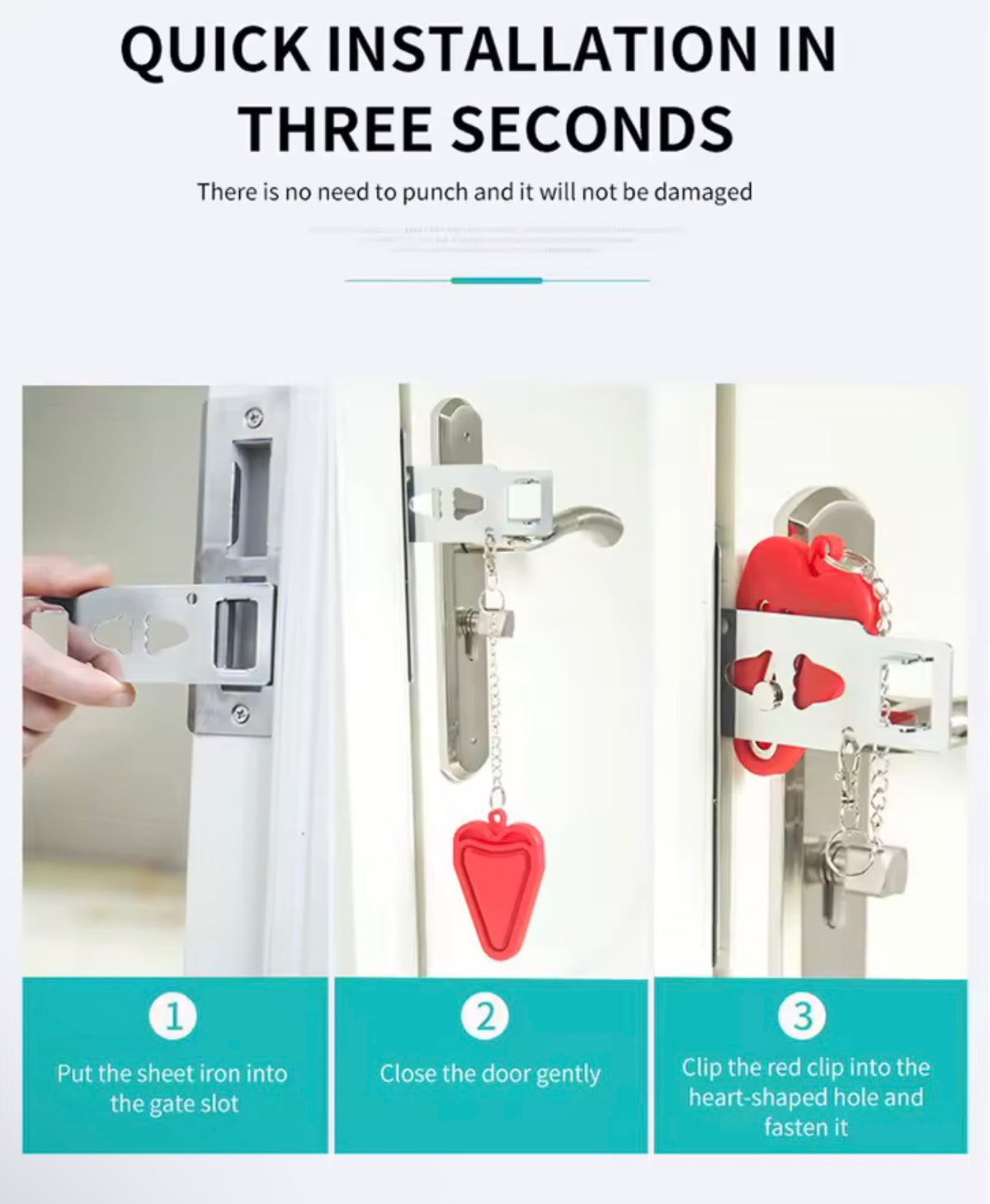 Portable Travel Door Lock