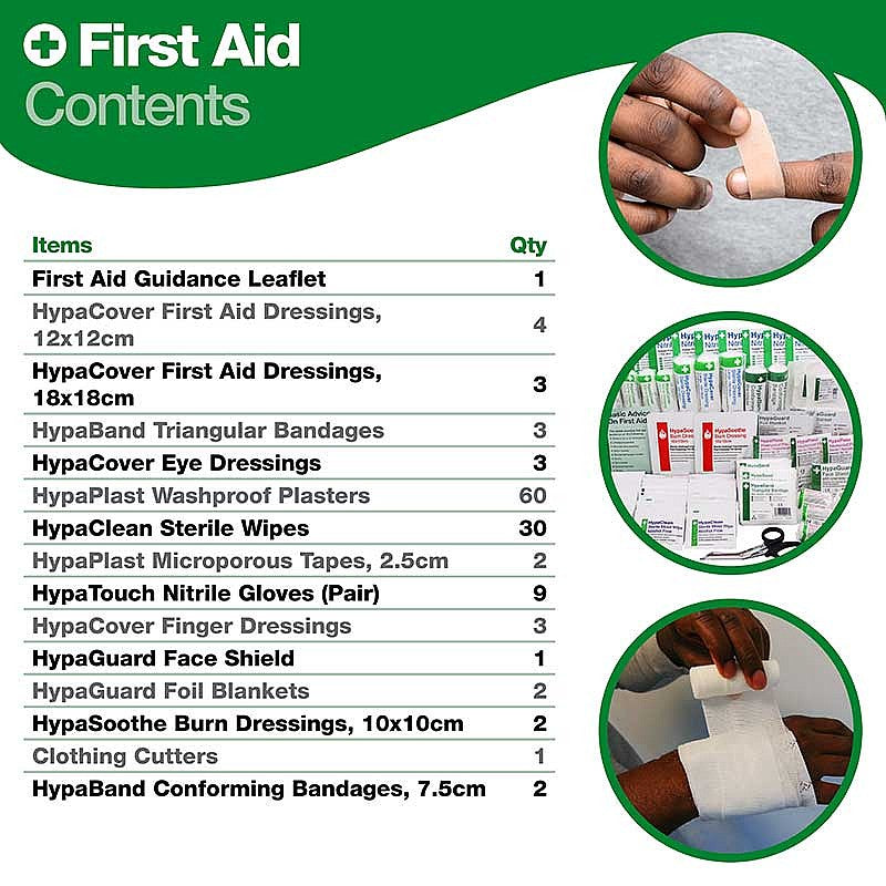 Evolution Plus Workplace First Aid Kit (Medium), British Standard Compliant