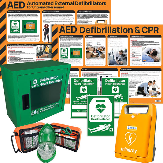 Mindray C1A Fully Automatic AED Bundle with Cabinet