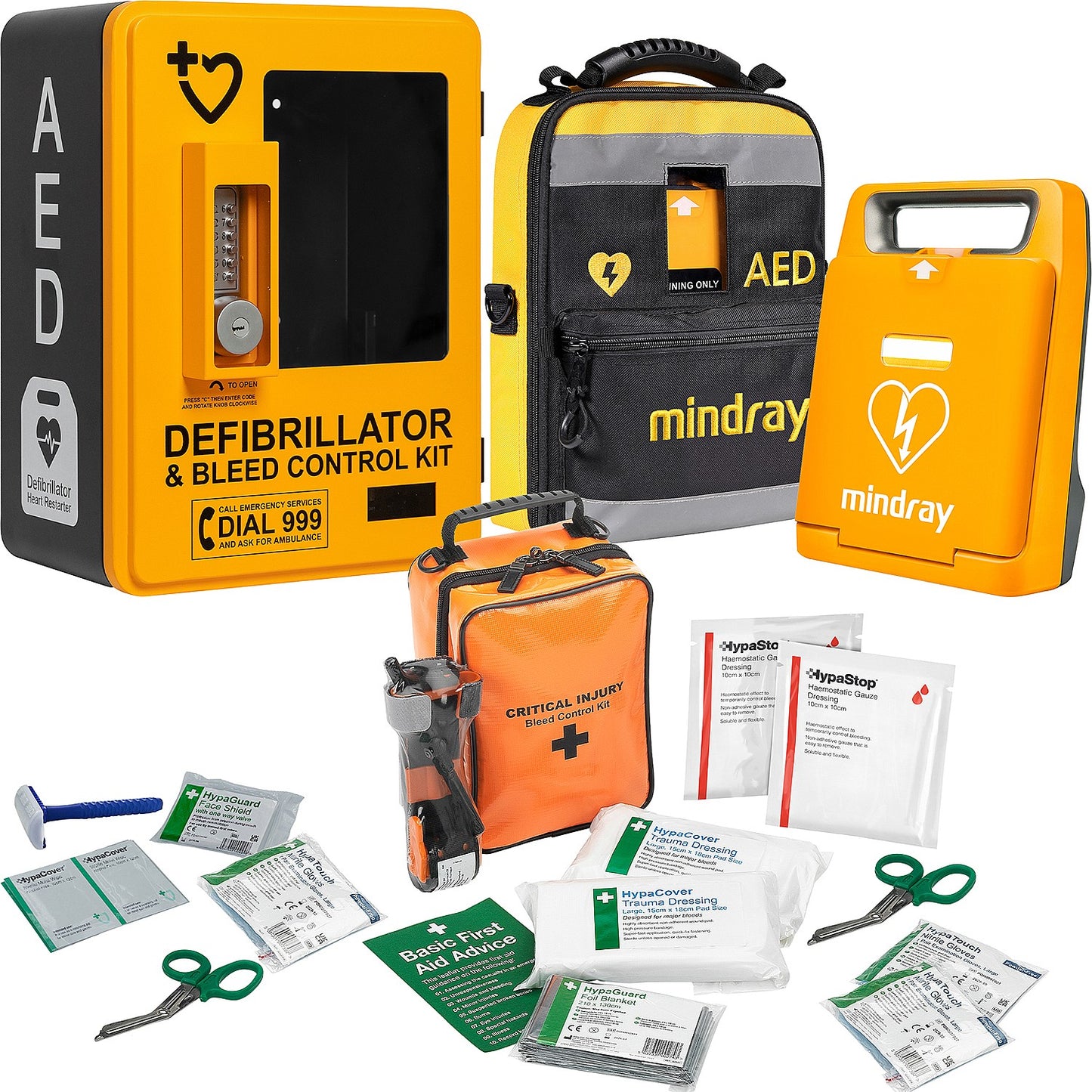 Mindray C1A Fully Auto AED and Bleed Control, Outdoor Cabinet Bundle