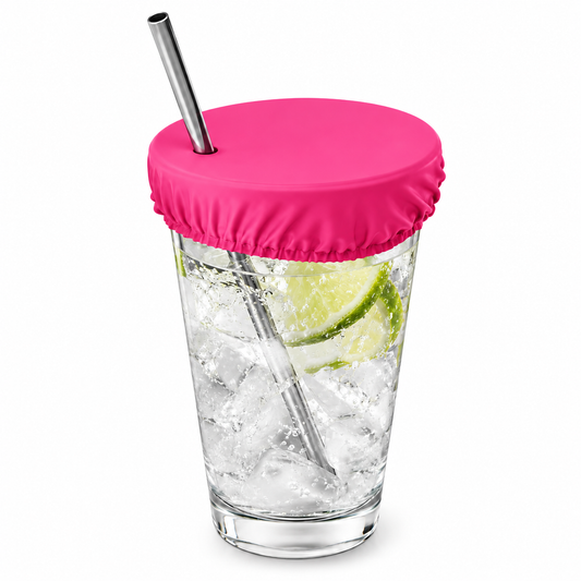 Reusable Drink Protector Cover - Pink