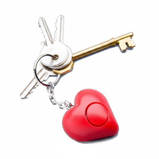 Heart Keyring Safety Alarm